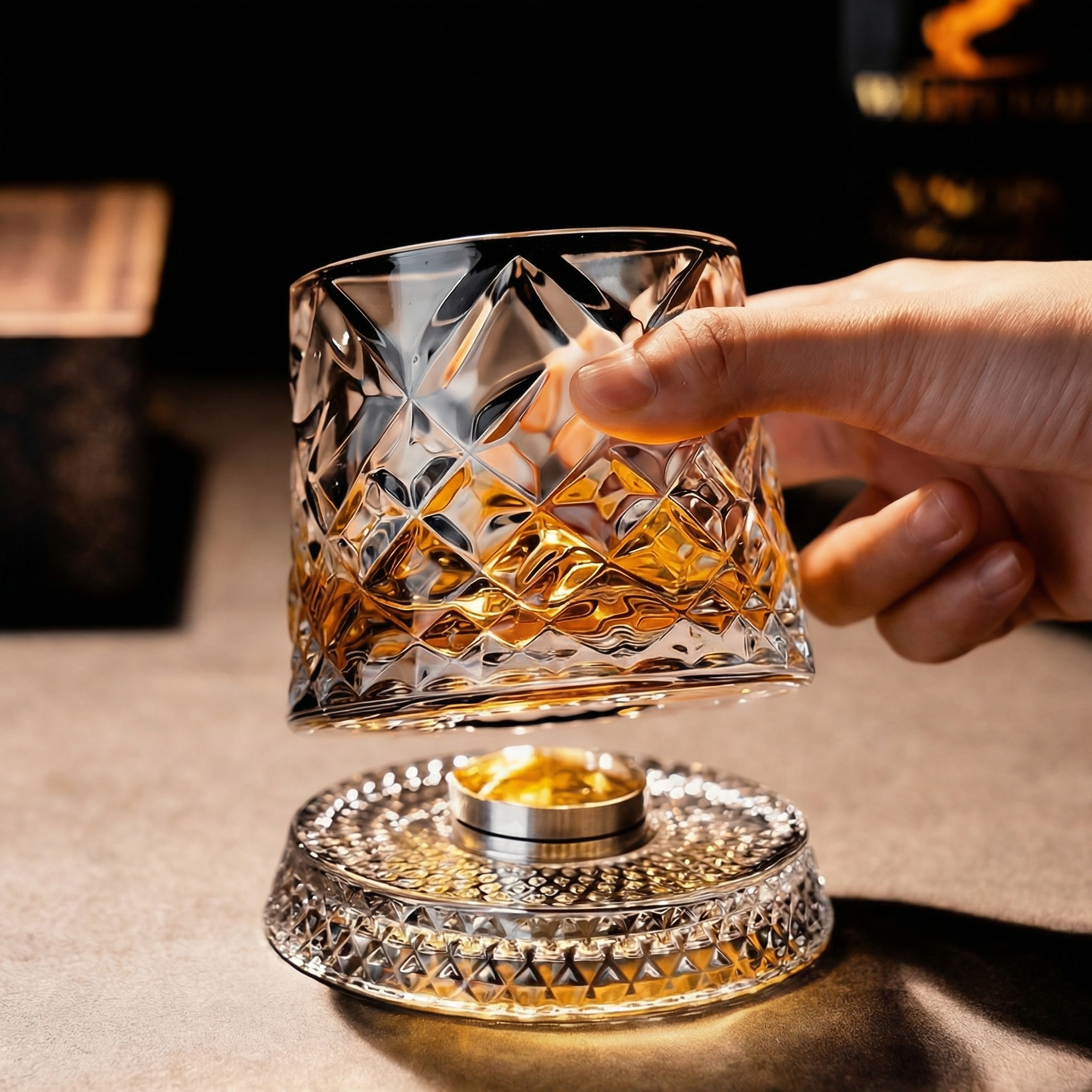 Vori™ Rotating Whiskey Glass